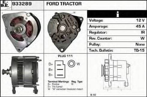 EDR 933289 - Генератор www.autospares.lv