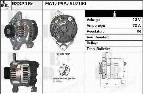 EDR 933236N - Ģenerators autospares.lv