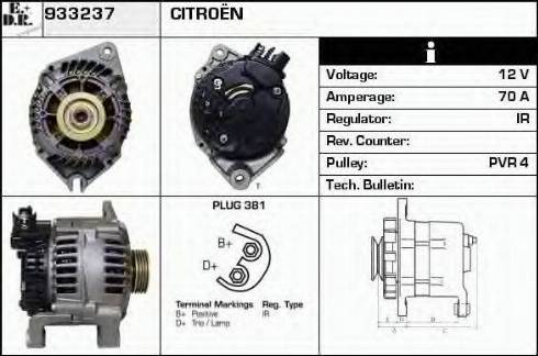 EDR 933237 - Ģenerators www.autospares.lv