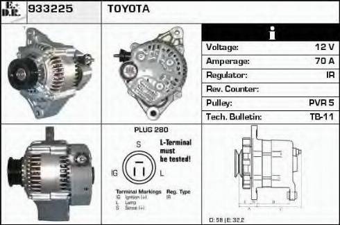 EDR 933225 - Генератор www.autospares.lv