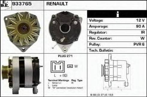 EDR 933765 - Ģenerators www.autospares.lv