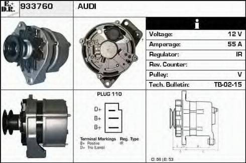 EDR 933760 - Генератор www.autospares.lv