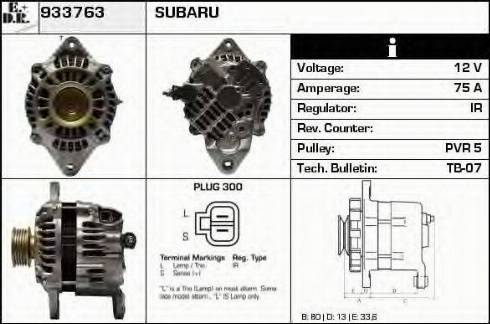 EDR 933763 - Генератор www.autospares.lv