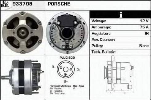 EDR 933708 - Alternator www.autospares.lv