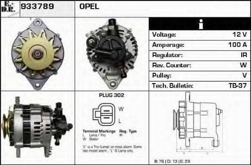 EDR 933789 - Ģenerators autospares.lv