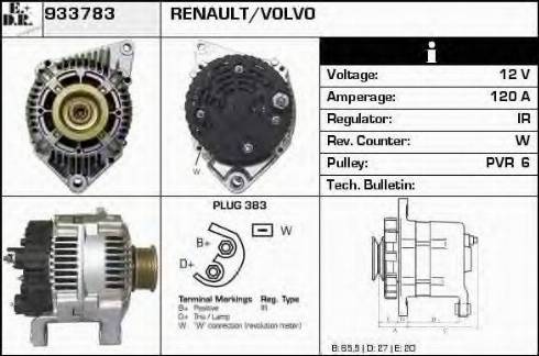 EDR 933783 - Ģenerators www.autospares.lv