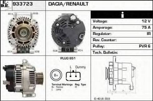 EDR 933723 - Ģenerators www.autospares.lv