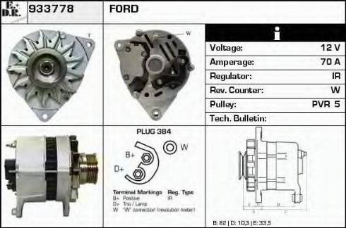 EDR 933778 - Ģenerators www.autospares.lv