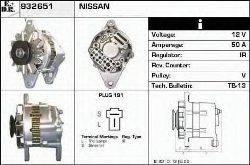 EDR 932651 - Генератор www.autospares.lv