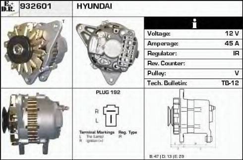 EDR 932601 - Генератор www.autospares.lv