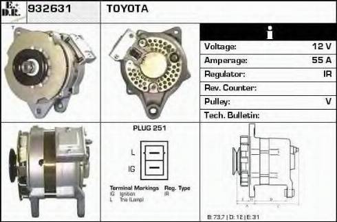 EDR 932631 - Ģenerators autospares.lv