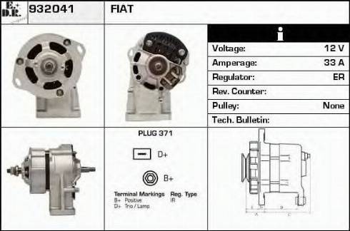 EDR 932041 - Генератор www.autospares.lv