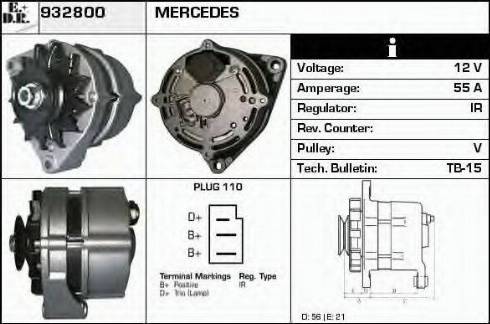 EDR 932800 - Генератор www.autospares.lv