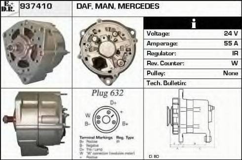 EDR 937410 - Ģenerators www.autospares.lv