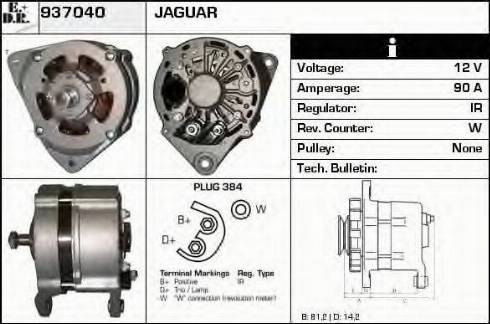 EDR 937040 - Генератор www.autospares.lv