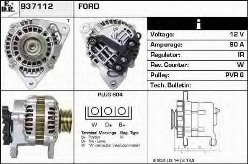 EDR 937112 - Ģenerators www.autospares.lv