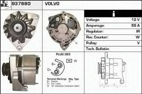 EDR 937880 - Генератор www.autospares.lv