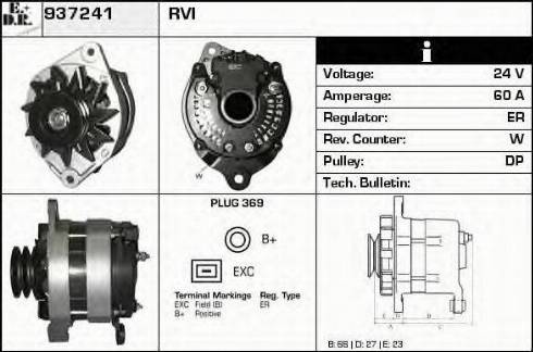 EDR 937241 - Генератор www.autospares.lv