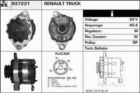 EDR 937231 - Генератор www.autospares.lv