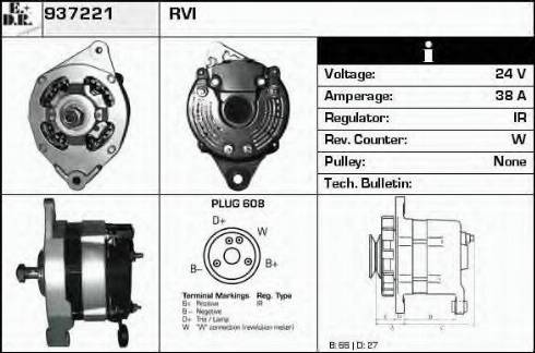 EDR 937221 - Alternator www.autospares.lv