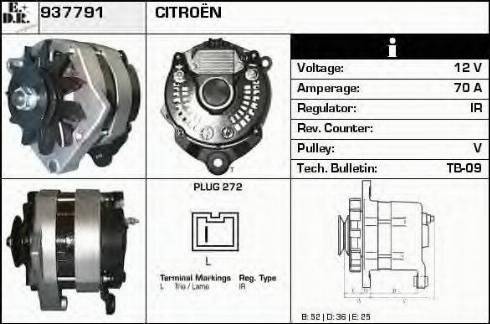 EDR 937791 - Alternator www.autospares.lv