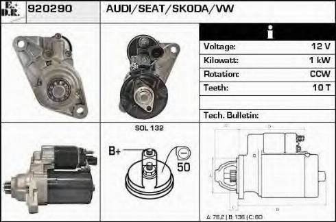 EDR 920290 - Starteris autospares.lv