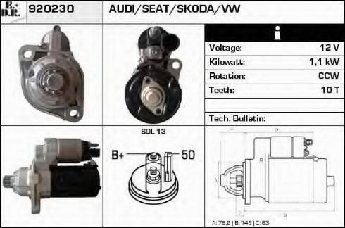 EDR 920230 - Starteris autospares.lv