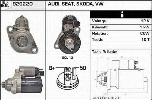 EDR 920220 - Starteris autospares.lv