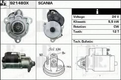 EDR 921480X - Starteris www.autospares.lv