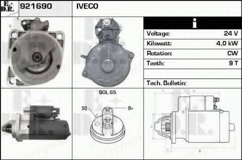 EDR 921690 - Starter www.autospares.lv