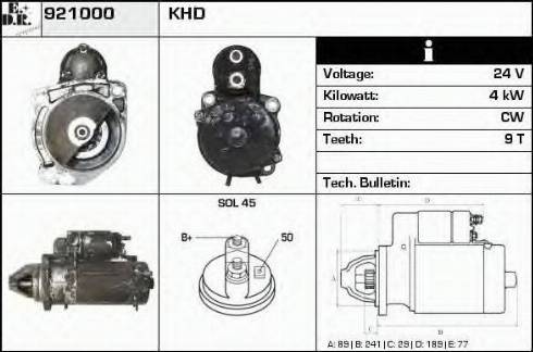 EDR 921000 - Стартер www.autospares.lv