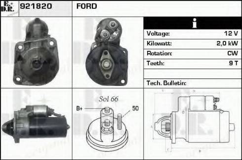 EDR 921820 - Starteris autospares.lv