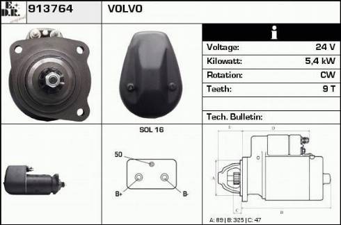 EDR 19082030 - Starter www.autospares.lv