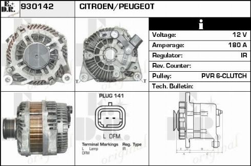 EDR WA11253 - Ģenerators autospares.lv