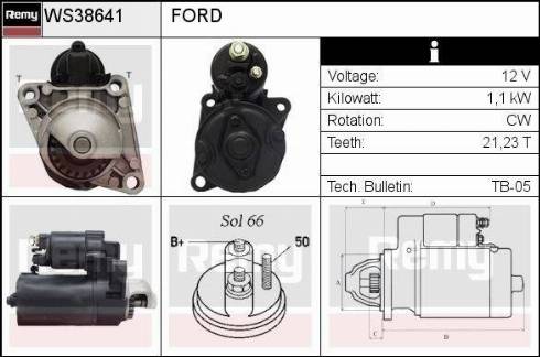 EDR WS38641 - Starter www.autospares.lv