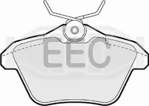 EEC BRP0943 - Тормозные колодки, дисковые, комплект www.autospares.lv