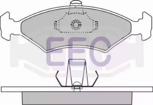 EEC BRP0909 - Bremžu uzliku kompl., Disku bremzes www.autospares.lv