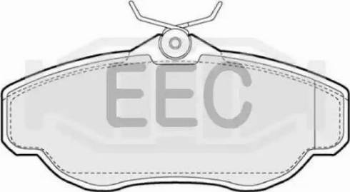 EEC BRP0904 - Brake Pad Set, disc brake www.autospares.lv