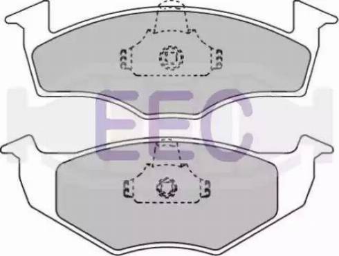 EEC BRP0933 - Brake Pad Set, disc brake www.autospares.lv