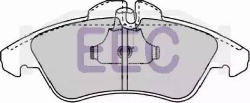 EEC BRP0921 - Тормозные колодки, дисковые, комплект www.autospares.lv