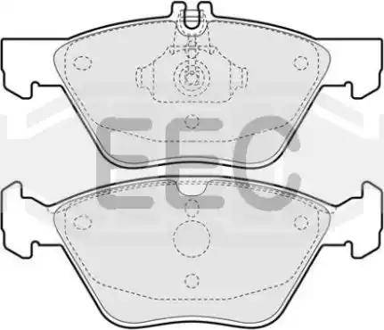 EEC BRP0923 - Bremžu uzliku kompl., Disku bremzes www.autospares.lv