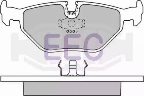 EEC BRP0590 - Тормозные колодки, дисковые, комплект www.autospares.lv