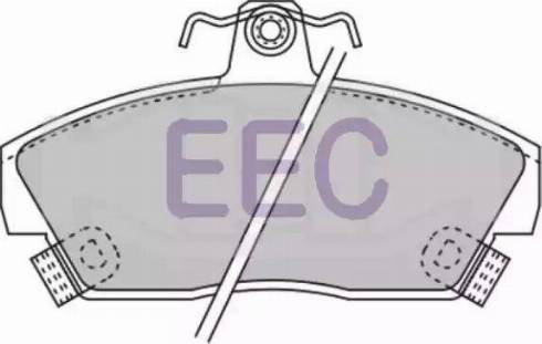 EEC BRP0657 - Тормозные колодки, дисковые, комплект www.autospares.lv