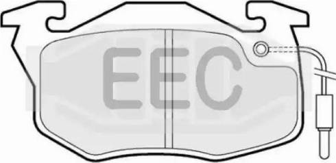 EEC BRP0624 - Тормозные колодки, дисковые, комплект www.autospares.lv