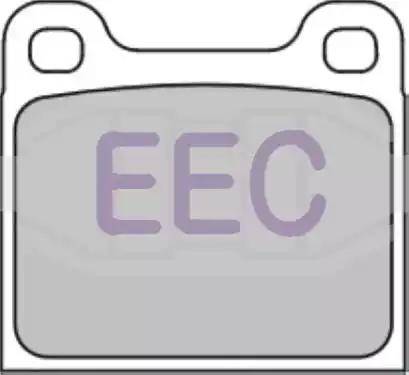 EEC BRP0121 - Тормозные колодки, дисковые, комплект www.autospares.lv