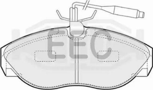 EEC BRP0867 - Bremžu uzliku kompl., Disku bremzes www.autospares.lv