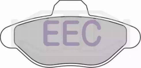 EEC BRP0796 - Brake Pad Set, disc brake www.autospares.lv