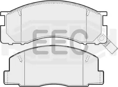 EEC BRP0744 - Brake Pad Set, disc brake www.autospares.lv