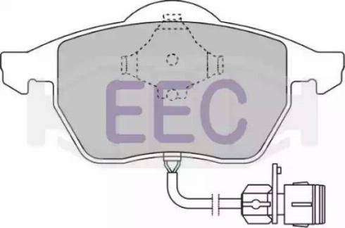 EEC BRP0789 - Тормозные колодки, дисковые, комплект www.autospares.lv