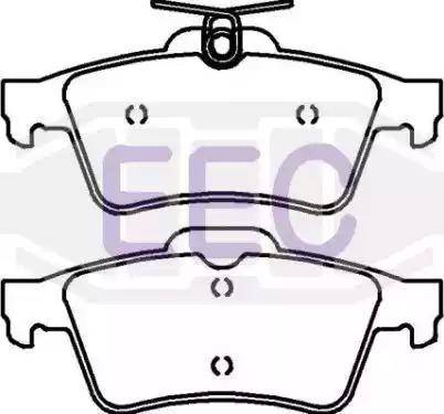 EEC BRP1448 - Тормозные колодки, дисковые, комплект www.autospares.lv